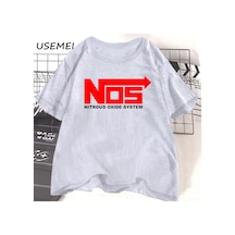 Flood Of Style Sistemler Baskı T-shirt Hızlı Öfkeli Araba Yarışı Spor T Shirt Erkekler Kadınlar İçin Serin R Gri