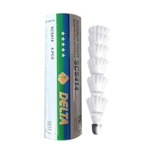 Dengeli Hız Yeni Başlayanlar İçin Pratik Kutusunda 6 Adet Mantar Kafa Deluxe Badminton Topu
