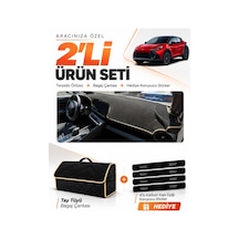 E-biz Toyota Chr Head Up Display Yok 2024-2026 Uyumlu Torpido + Tay Tüyü Çanta - Siyah-bej - To028