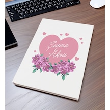 Bk Gift Kişiye Özel Çiçek Tasarımlı Sert Kapaklı Tarihli Organizer & Planlama Defteri-17, Arkadaşa Hediye, Ofis, İş Hediyesi