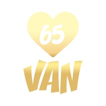 Kalpli 65 Van Araba Sticker 17x17 Cm Gold