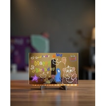 Led Işıklı Renkli Akrilik Yazı Tahtası Xuczışıklıyazıtahtası-4
