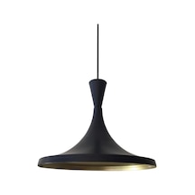Rıolıght Siyah Içi Sarı Metal Sarkıt Çap: 36Cm