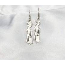 Little Prince Karakter Küçük Prens Silver Küpe Çok Renkli