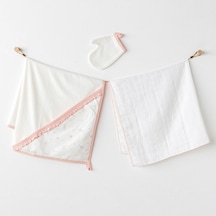 Bebek Havlu Takım 3 Adet Towel Müslin Set Love Family Standart