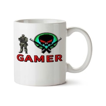 Gamer,,, İki Tarafı Baskılı Kupa Bardak Çok Renkli