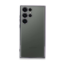Samsung Galaxy  Uyumlu,  S24 Ultra Kılıf Razer Lensli Silikon - Siyah