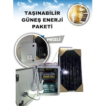 Taşınabilir Solar Güneş Enerjili Tv-3 Lamba Ve Usb Cep Telefonu Şarj Sistemi