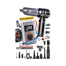 Kablosuz 150psı Dijital Lastik Şişirme Led Turbo Hava Kompresörü,proxl Yüksek Emiş Araç Süpürgesi