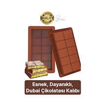 10 Bölmeli Dubai Çikolatası Kalıbı Silikon Bpa Free Kek Yapma Yıkanabilir Isıya Dayanıklı Esnek Standart