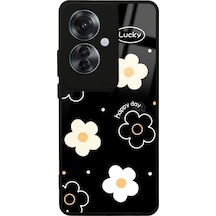 Oppo Reno 11f 5g Lucky Happy Day Tasarımlı Glossy Telefon Kılıfı Çok Renkli