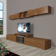 Decoraktiv Flex 5 Mdf Gold Tv Ünitesi Tv Sehpası Ceviz