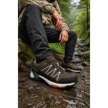 In Step Stormer Outdoor Trekking Ayakkabısı Suya Dayanıklı Su İtici Özellikli Günlük Ve Doğa Yürüyüş Ayakk Kahve