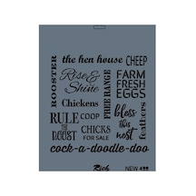New Seri N-499 Stencil 35x25 Cm