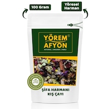 Yörem Afyon Yöresel Hasat, Doğal Şifa Ve Zindelik Için En Güçlü Bitki Karışımlı Kış Çayı 100gr.