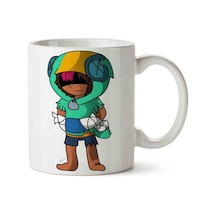 Brawl Stars Leon İki Tarafı Baskılı Kupa Bardak Çok Renkli