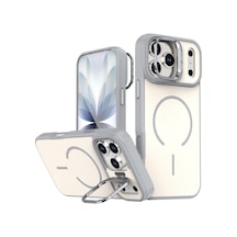 Apple iPhone Uyumlu,  17 Pro Flexa Magsafe Kapak - Beyaz