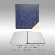 Nurcan Foto NRCN-C20315 315 x 325 MM 20 Yaprak 40 Sayfa Ciltbezli Yapıştırmalı Fotoğraf Albümü