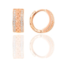 Gümüş Rose Sonsuzluk Halka Küpe N11.48297
