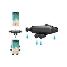 Çok Yönlü Telefon Tutacağı Siyah Siyah