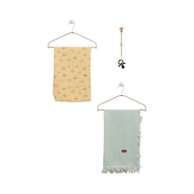 Caramell Müslin Bebek Battaniyesi 100x120 Cm Btu2486 Yeşil