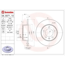 2 Adet- Brembo Arka Fren Aynası Renault Master Iı 00 Opel Movano 00 305x12x5dl 08937110 7700314107 4403045 4320600qaa