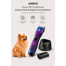 Andis Pulse Zr Iı Kablosuz Galaxy Kedi/köpek Tıraş Makinesi - Mor Renkli Yedek Bataryalı