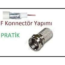 Ef Vida 50 Parça Uydu Konnektör Rg-6-f 5468