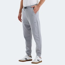 Slazenger NACIO Erkek Cepli Dar Paça Gri Eşofman Altı