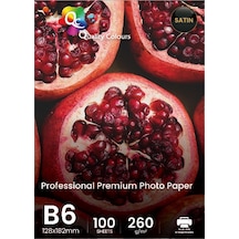 Qc B6 Fotoğraf Kağıdı 260 G Satin 100 Yaprak 128X182Mm