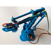 Arduino Plastik Robot Kol Parçaları Demonte