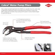 Knipex Cobra Xxl, Su Pompası Pensesi Boru Anahtarı, Çok Büyük,