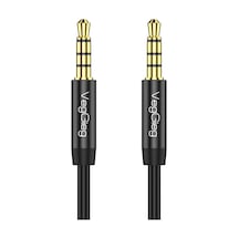 VegGieg 3.5mm Jack TRRS Hi-Fi AUX Mikrofon ve Ses Kablosu 1 Metre