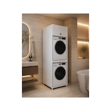 Next Çamaşır&kurutma Makinesi Dolabı Mdf Beyaz Banyo Çok Amaçlı Dolap Beyaz - 883459221 Beyaz