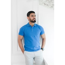 Paul Martin Polo Yaka Regular Fit T-Shirt Sax Mavısı