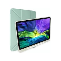 Muratech Newface Apple Uyumlu iPad 2022 10.9 10.nesil Kılıf Kalemlikli Mars Tablet Kılıfı - Açık Yeşil