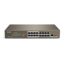 Tenda Tef1118P 16 150W 16 Port Poe 10 100 Switch Çelik Kasa Rack