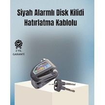 Mey İthalat Motosiklet Ve Bisiklet İçin 6mm Pinli Alarmlı Disk Kilidi
