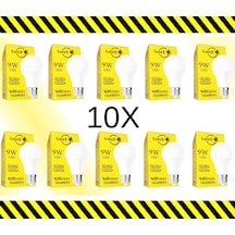 Lorex 9w Beyaz Işık Led Ampul 10adet Q
