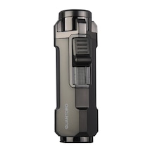 Quantoro Üç Torch Pürmüz Delicili Gunmetal Metal Puro Çakmağı - Trz1172