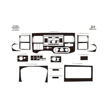 Ford Transit Journey Torpido Kaplama 2006-2010 19 Parça Koyu Meşe