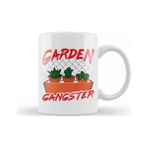 Cute & Funny Garden Gangster Planting Pun Kupa Bardak Porselen Karışık