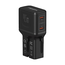 Xenon Smart Priz Dönüştürücü 45w Gan Hızlı Şarj, 200+ Ülke, 2x Usb-c, Pd Pps, Seyahat Adaptörü X6409 Xenon Smart Priz Dönüştürücü 45w Gan Hızlı Şarj, 200+ Ülke, 2x Usb-c, Pd Pps, Seyahat Adaptörü X6409