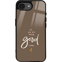 Apple Uyumlu iPhone 16e Good Today Tasarımlı Glossy Telefon Kılıfı Uyumlu Çok Renkli