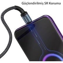 2m 60w Hasırlı Type-c To Type-c Pd Hızlı Şarj Kablosu - Siyah