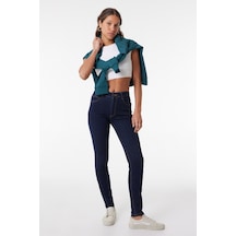 Lee Scarlett Skinny Fit Dar Kesim Yüksek Bel Çok Dar Paça Siyah Kadın Esnek Jean Denim Kot Pantolon L62602336 Siyah