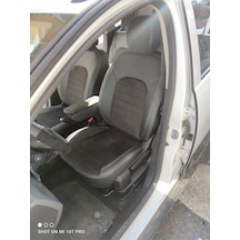 Dacia Duster 2018 2021 Arası Uyumlu Arka Sırt 2+1 Siyah Taytüyü Siyah Deri Karışımı Siyah Ip