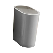 Pazly Taşınabilir Suntek Sepeti Kutusu Kapaklı Gri Ev Çöp Çöp Banyo Ls Gri