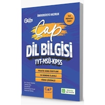 Çap Yayınları Tyt Msü Kpss Dil Bilgisi Pratik Konu Özetleri Deneme İlaveli
