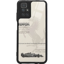 Xiaomi Redmi 10 Ferrari Tasarımlı Glossy Telefon Kılıfı Siyah
